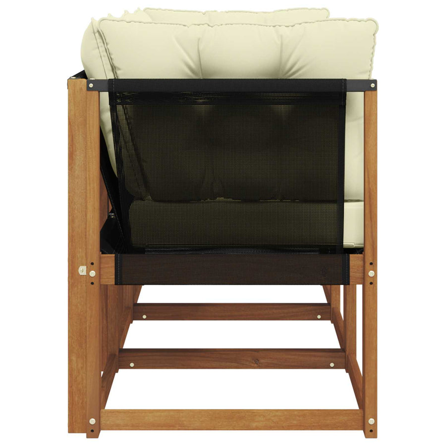 Outdoor Midden- en Hoeksalon met kussen 3 Stuk Naturel