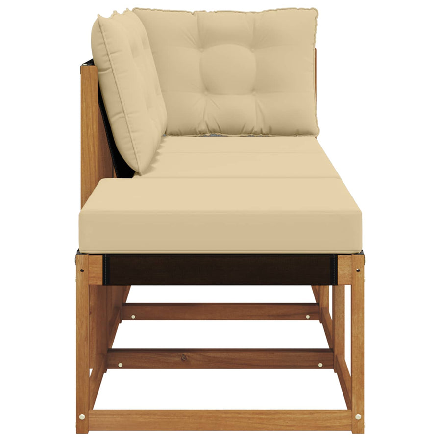 Modulaire buitensofa eenheden 3 Stuk Natuurlijk en Beige