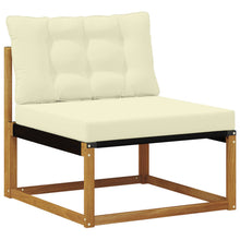Buiten Midden Sofa Massief Acaciahout Naturel Natuurlijk en crème