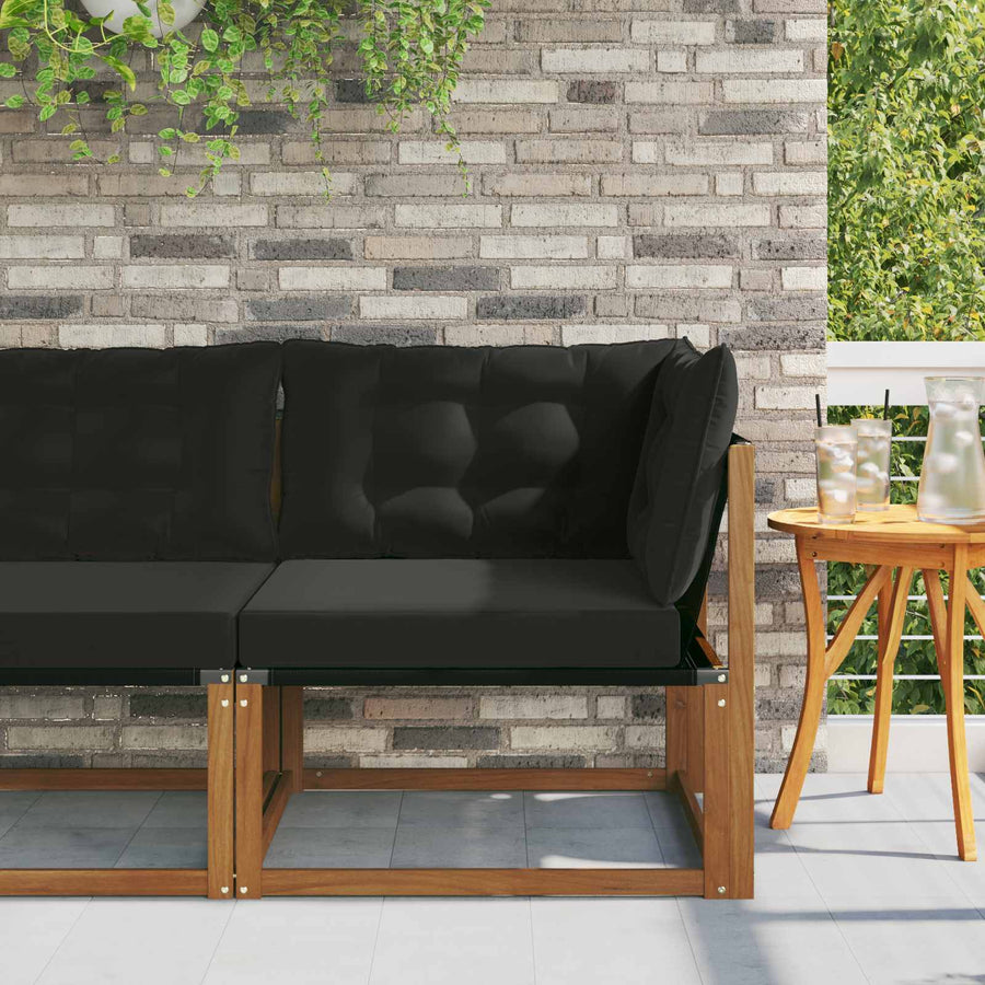 Buiten Hoek Sofa Massief Acaciahout Naturel