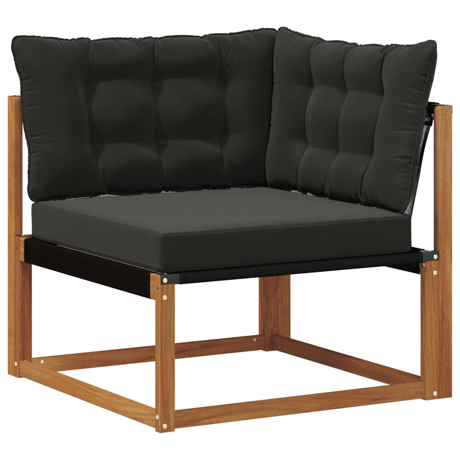 Buiten Hoek Sofa Massief Acaciahout Naturel
