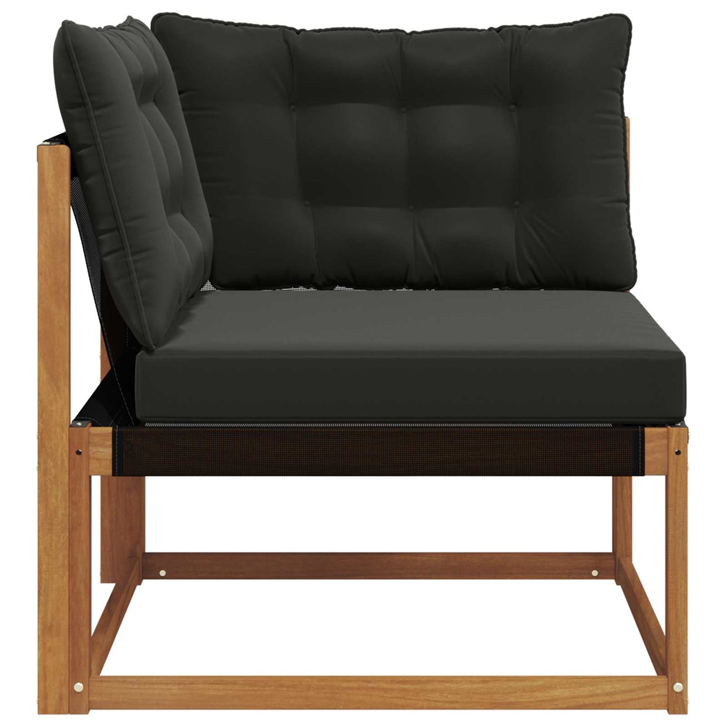 Buiten Hoek Sofa Massief Acaciahout Naturel