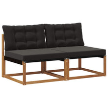 2 Stuk Buiten Midden Sofa Massief Acaciahout Naturel