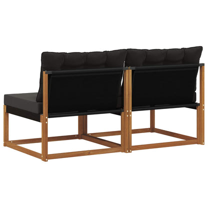 2 Stuk Buiten Midden Sofa Massief Acaciahout Naturel