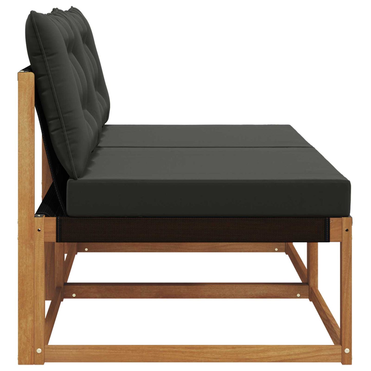 2 Stuk Buiten Midden Sofa Massief Acaciahout Naturel