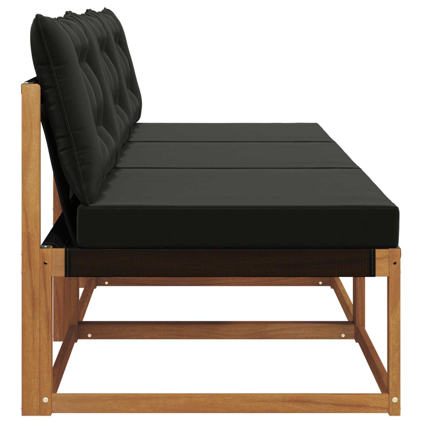 3 Stuk Buiten Midden Sofa Massief Acaciahout Naturel
