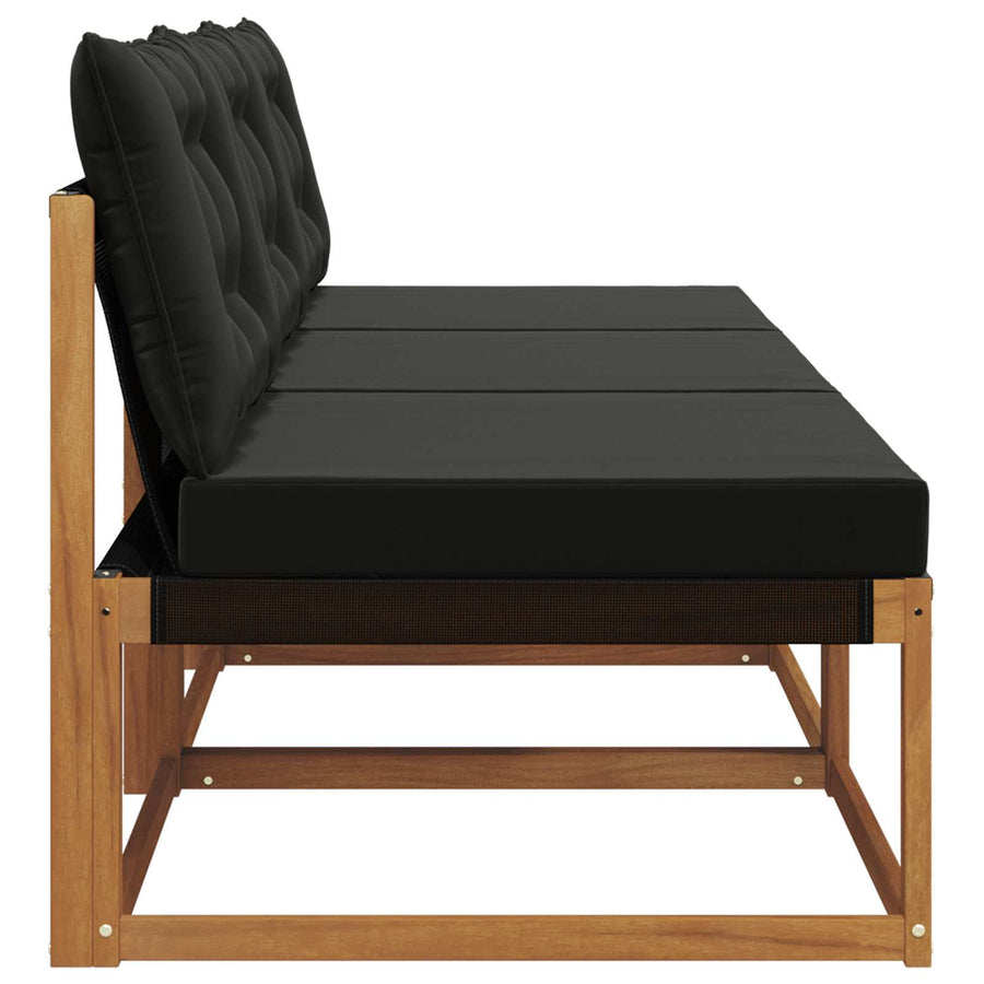 3 Stuk Buiten Midden Sofa Massief Acaciahout Naturel