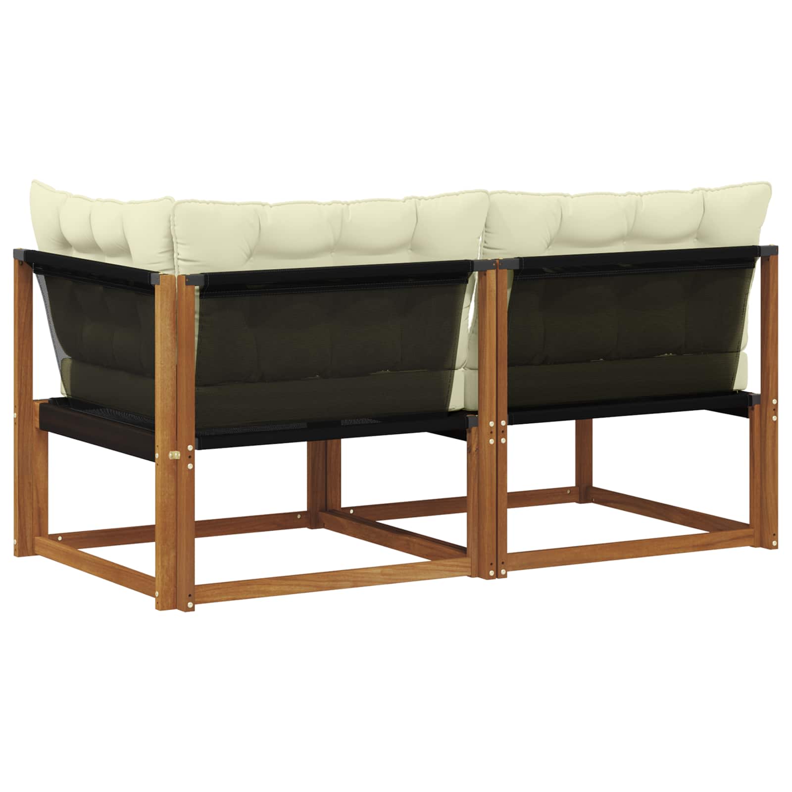 Midden en Hoek Sofa 2 Stuk Naturel Massief Acaciahout