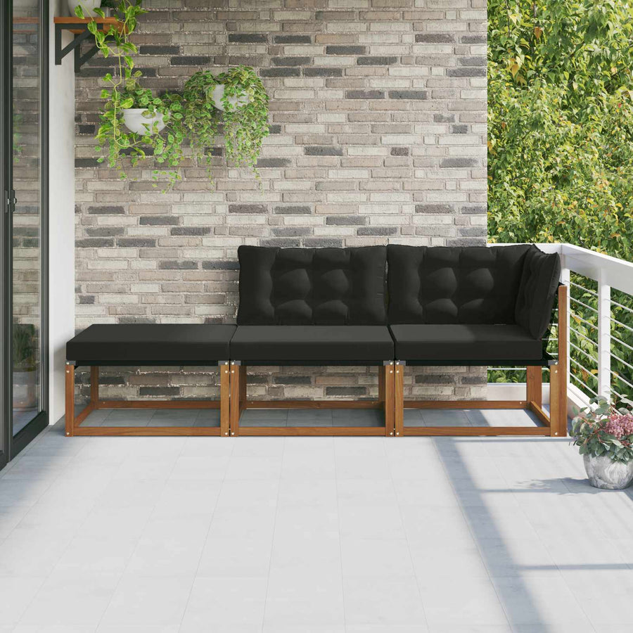 Tuin Sectiesofa Eenheden 3 Stuk Naturel Massief Acaciahout