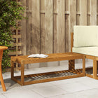 Buitenstoolbank 115x43x37 cm massief acaciahout
