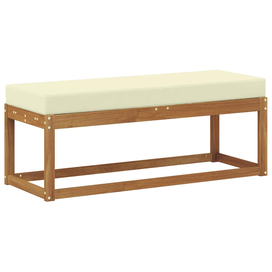Buiten Krukbank met kussen Natuurlijk en Crème 115 x 43 x 45 cm