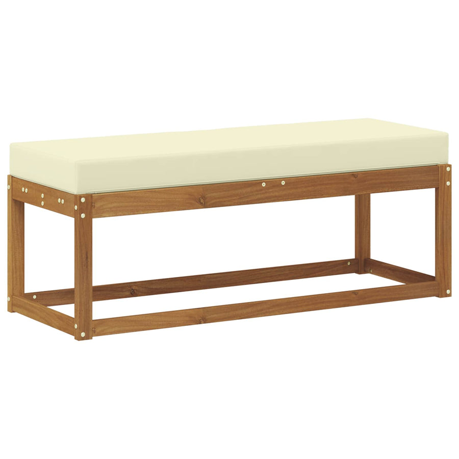 Buiten Krukbank met kussen Natuurlijk en Crème 115 x 43 x 45 cm