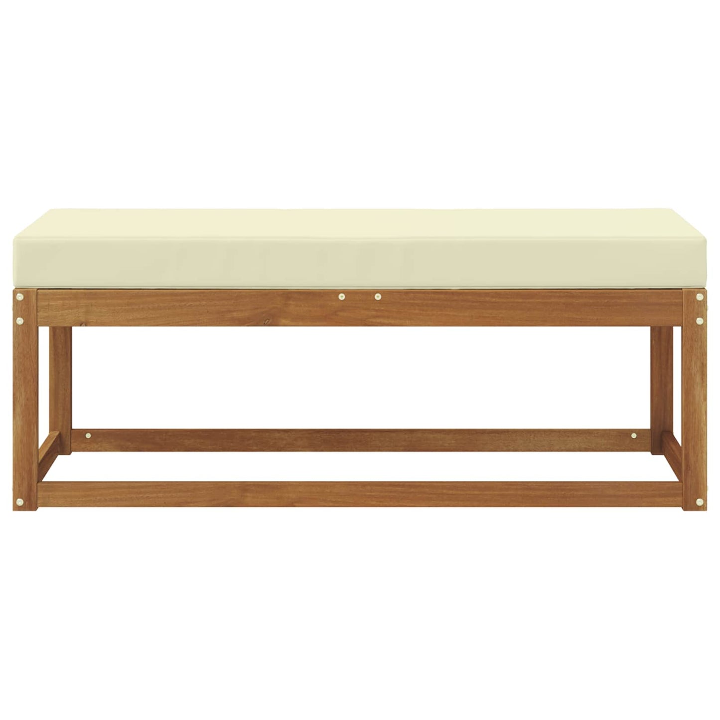 Buiten Krukbank met kussen Natuurlijk en Crème 115 x 43 x 45 cm