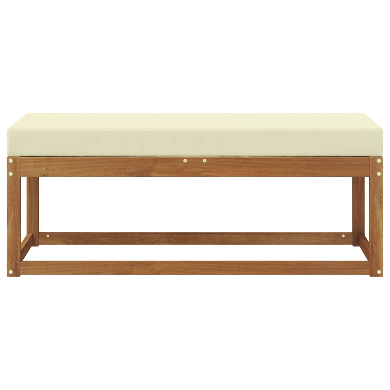 Buiten Krukbank met kussen Natuurlijk en Crème 115 x 43 x 45 cm
