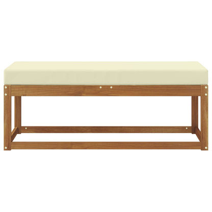 Buiten Krukbank met kussen Natuurlijk en Crème 115 x 43 x 45 cm