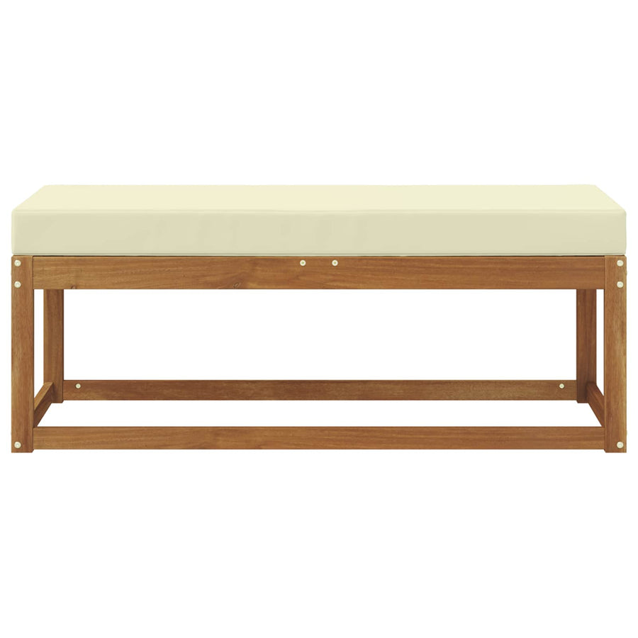 Buiten Krukbank met kussen Natuurlijk en Crème 115 x 43 x 45 cm