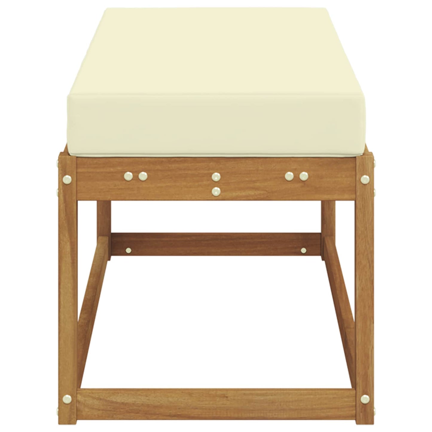 Buiten Krukbank met kussen Natuurlijk en Crème 115 x 43 x 45 cm