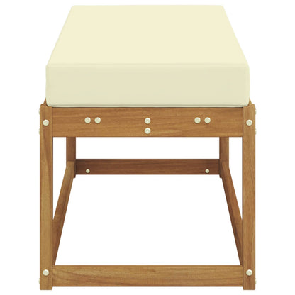 Buiten Krukbank met kussen Natuurlijk en Crème 115 x 43 x 45 cm