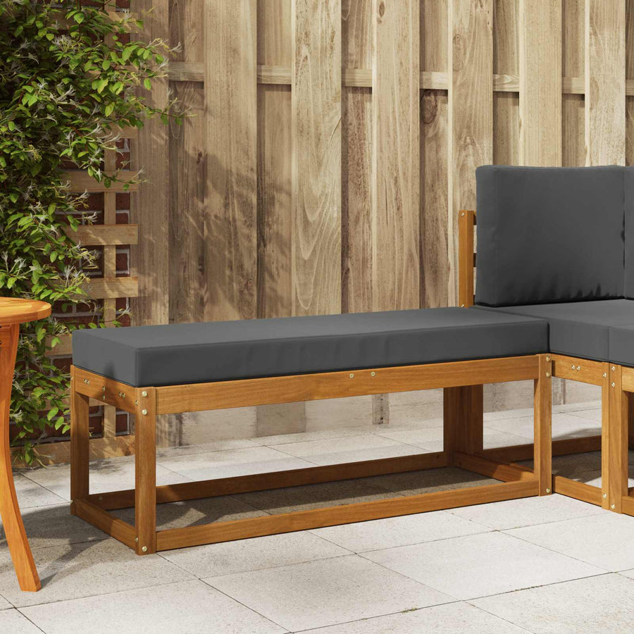 Buiten Krukbank Natuurlijk en Antraciet 115 x 43 x 45 cm