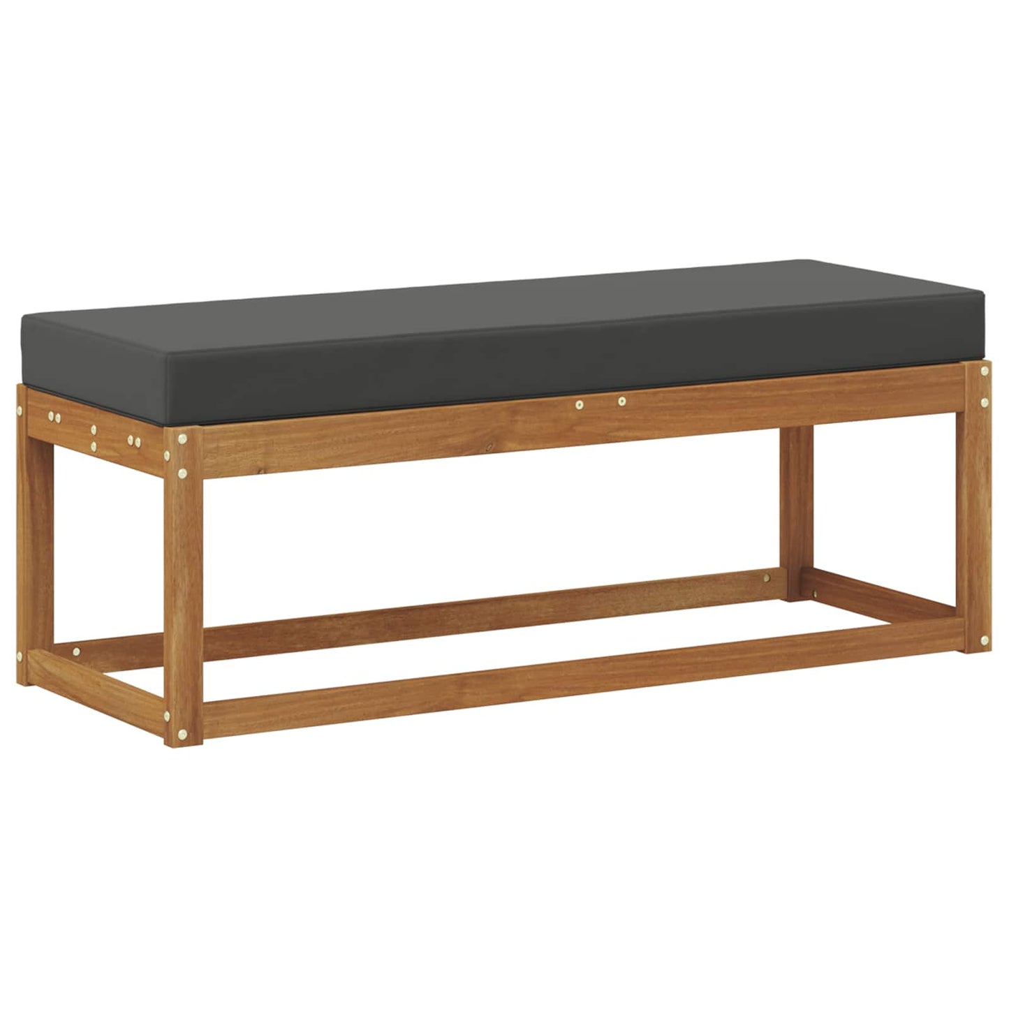 Buiten Krukbank Natuurlijk en Antraciet 115 x 43 x 45 cm