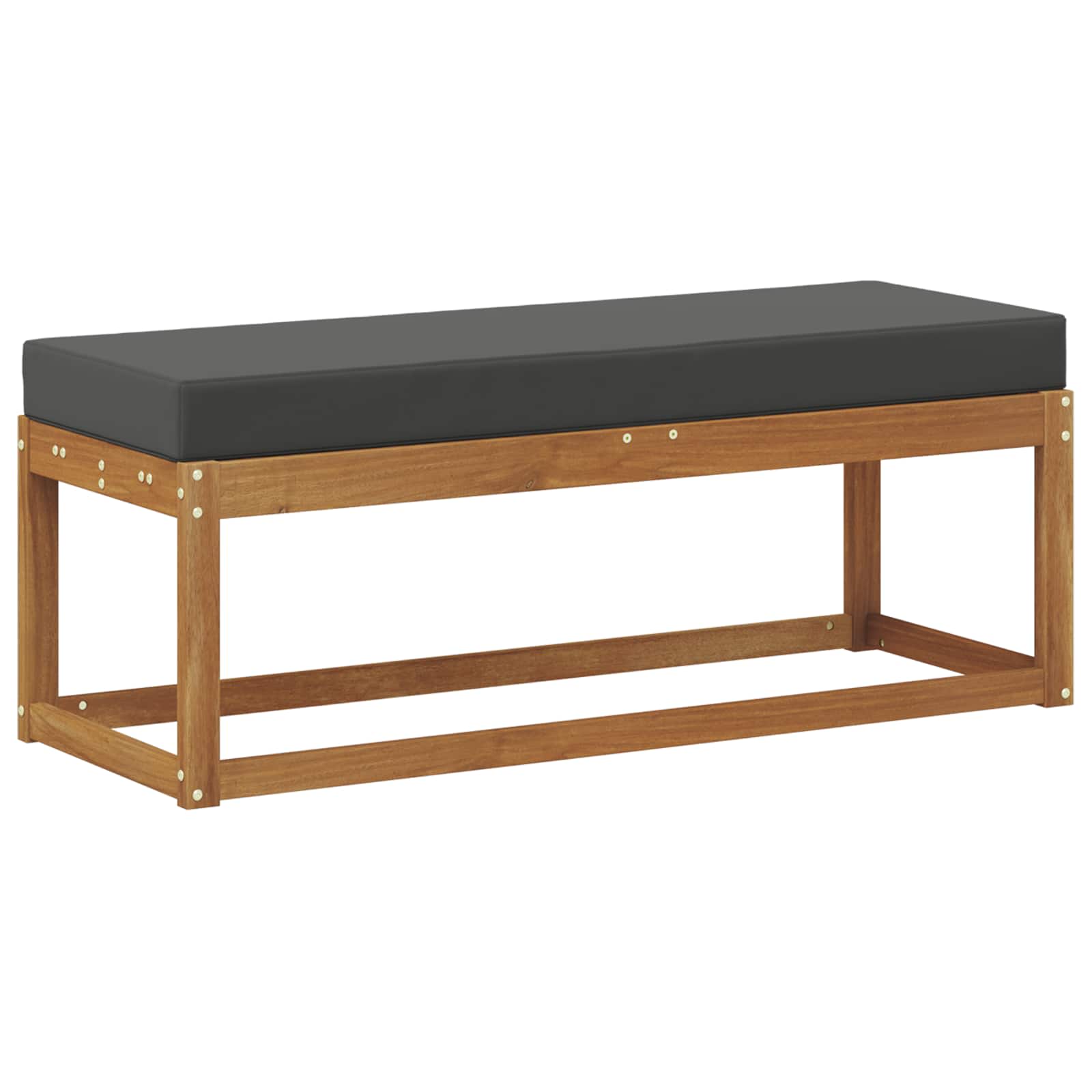 Buiten Krukbank Natuurlijk en Antraciet 115 x 43 x 45 cm