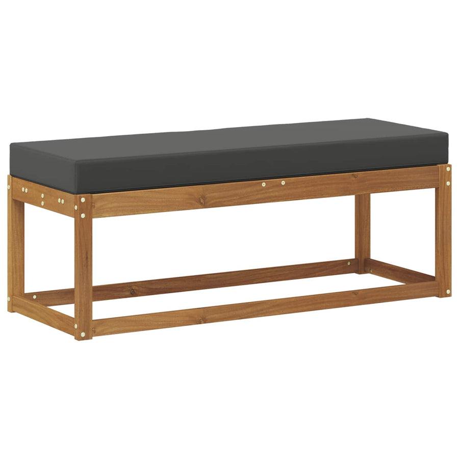 Buiten Krukbank Natuurlijk en Antraciet 115 x 43 x 45 cm