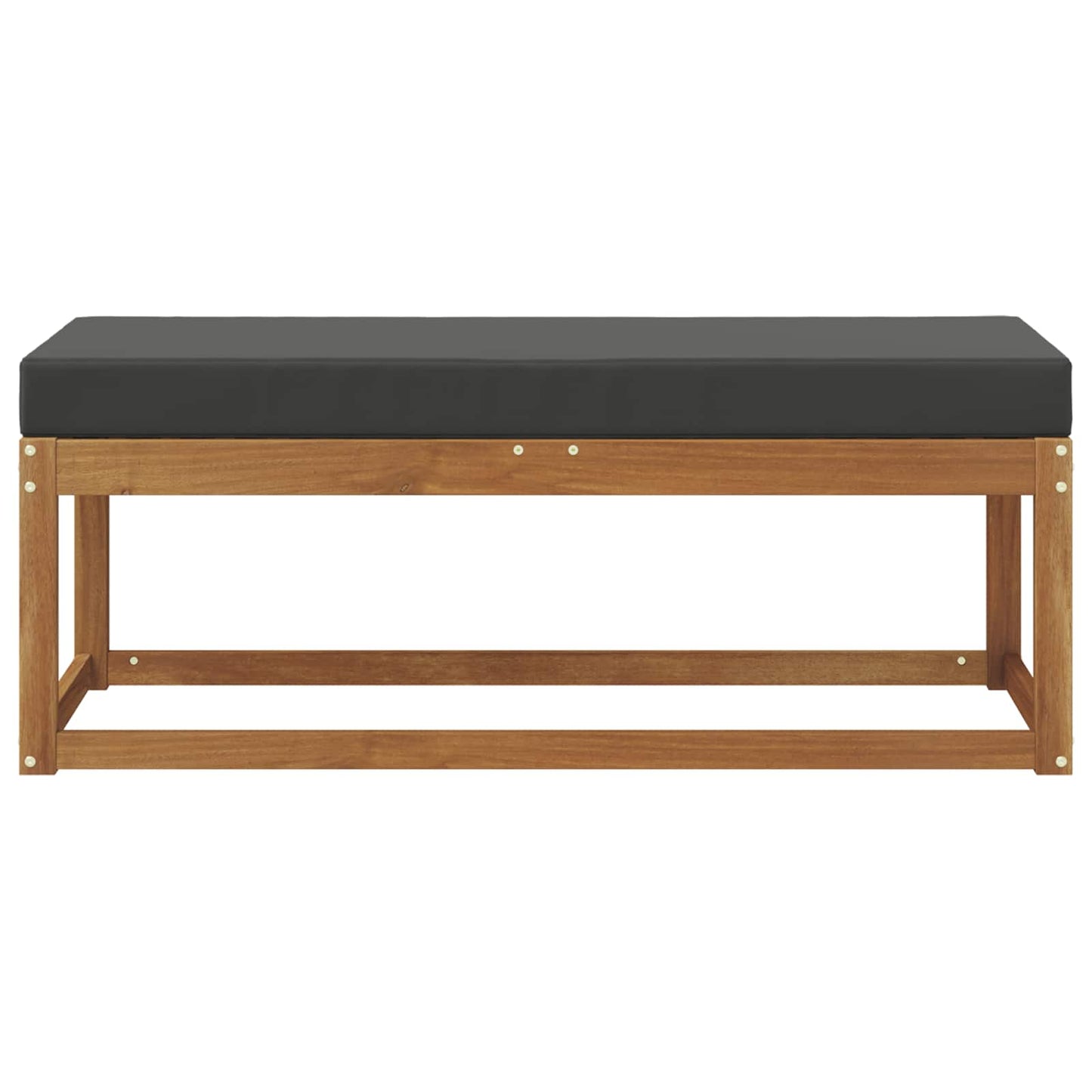 Buiten Krukbank Natuurlijk en Antraciet 115 x 43 x 45 cm