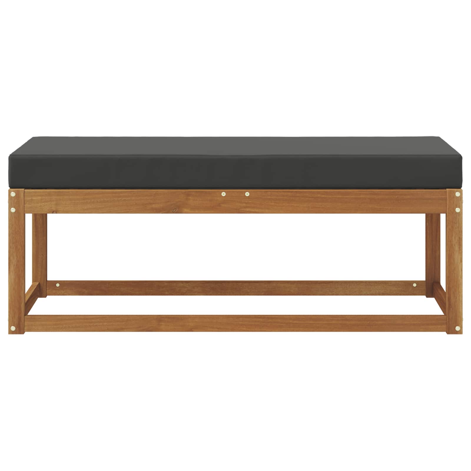 Buiten Krukbank Natuurlijk en Antraciet 115 x 43 x 45 cm