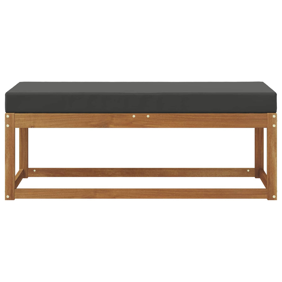 Buiten Krukbank Natuurlijk en Antraciet 115 x 43 x 45 cm