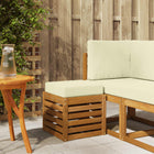 Modulaire tuinbank massief acaciahout naturel