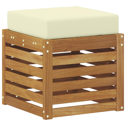 Buiten Stool Bank Massief Acaciahout Naturel Natuurlijk en crème