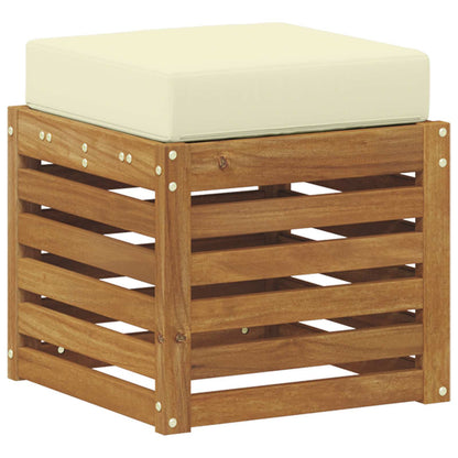 Buiten Stool Bank Massief Acaciahout Naturel Natuurlijk en crème
