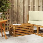 Buitenstoolbank 79x43x37 cm massief acaciahout
