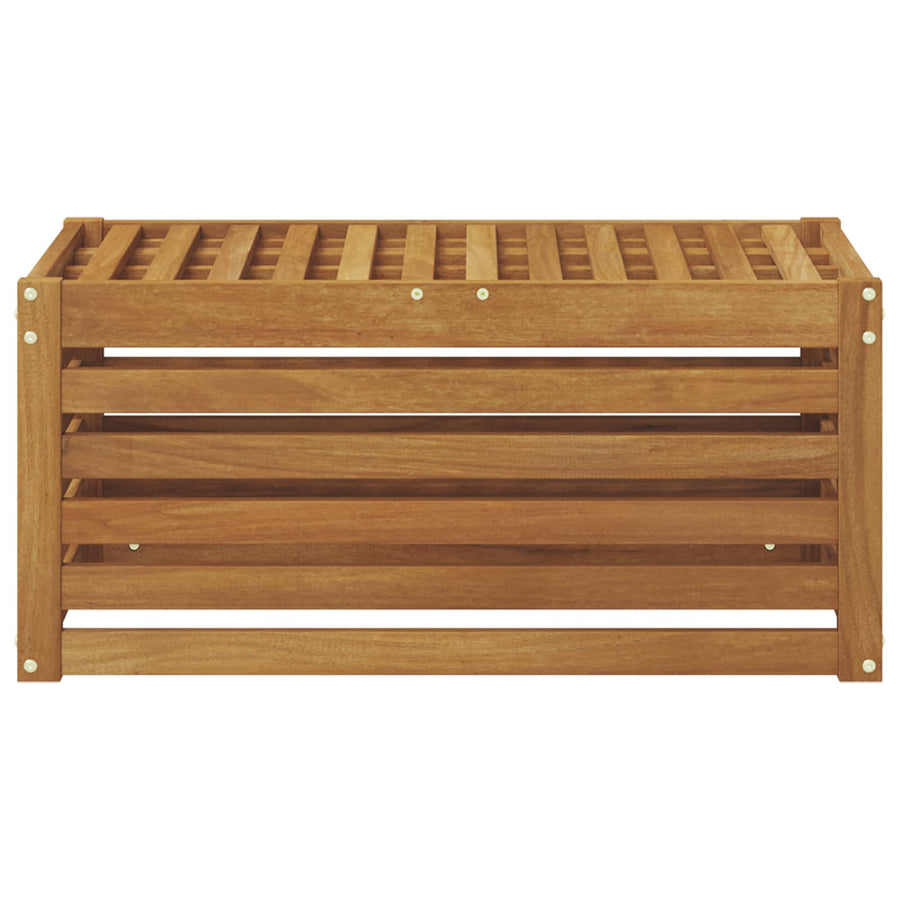 Buitenstoolbank Naturel 79 x 43 x 37 cm Massief Acaciahout