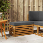 Buitenstoolbank massief acaciahout naturel