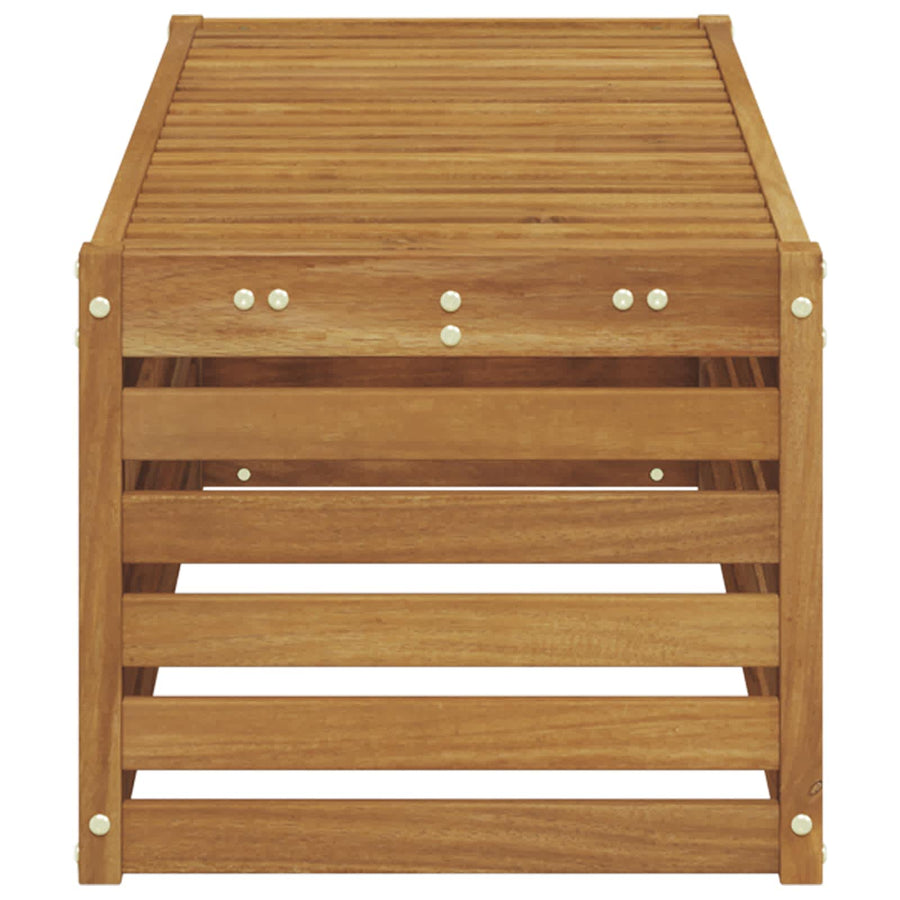 Buitenstoolbank Naturel 115 x 43 x 37 cm Massief Acaciahout