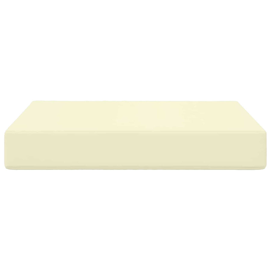 Buiten bankkussen Crème 60 x 60 x 8 cm Polyester