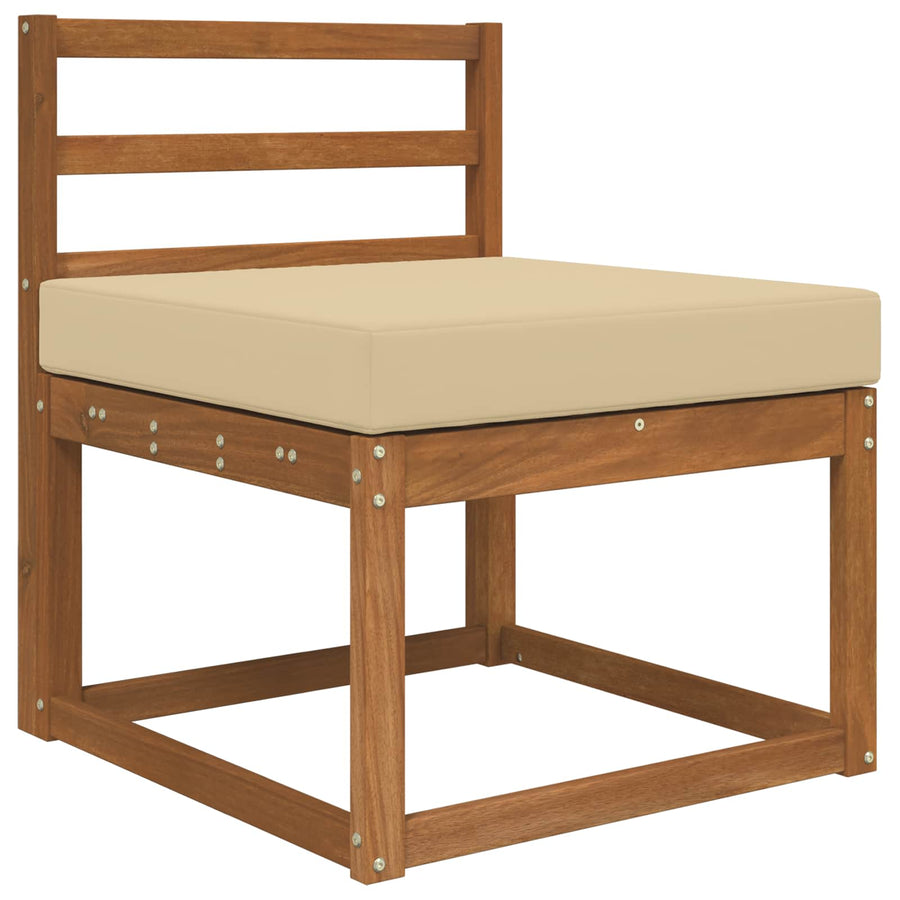 Buiten bankkussen Beige 60 x 60 x 8 cm Polyester