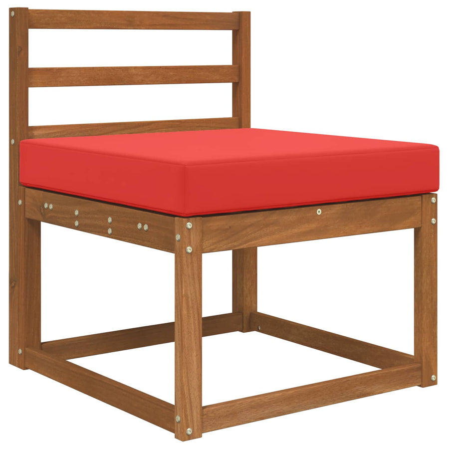 Buiten bankkussen Rood 60 x 60 x 8 cm Polyester