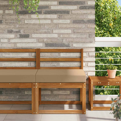 Buiten bankkussen Taupe 60 x 60 x 8 cm Polyester