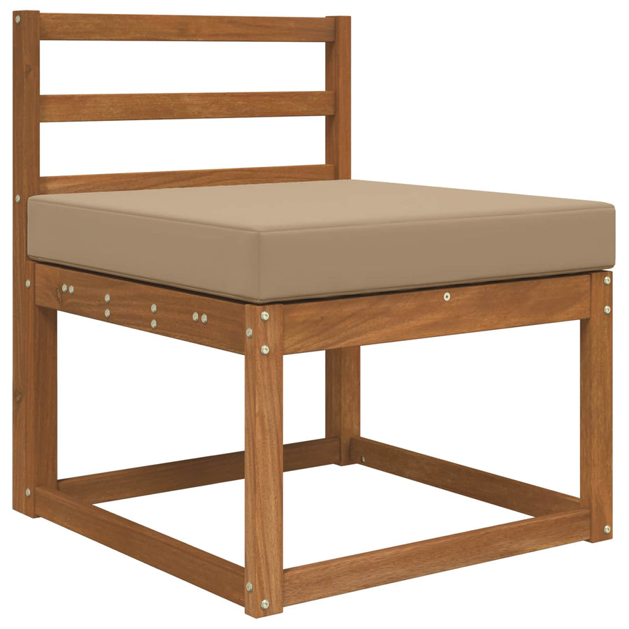 Buiten bankkussen Taupe 60 x 60 x 8 cm Polyester