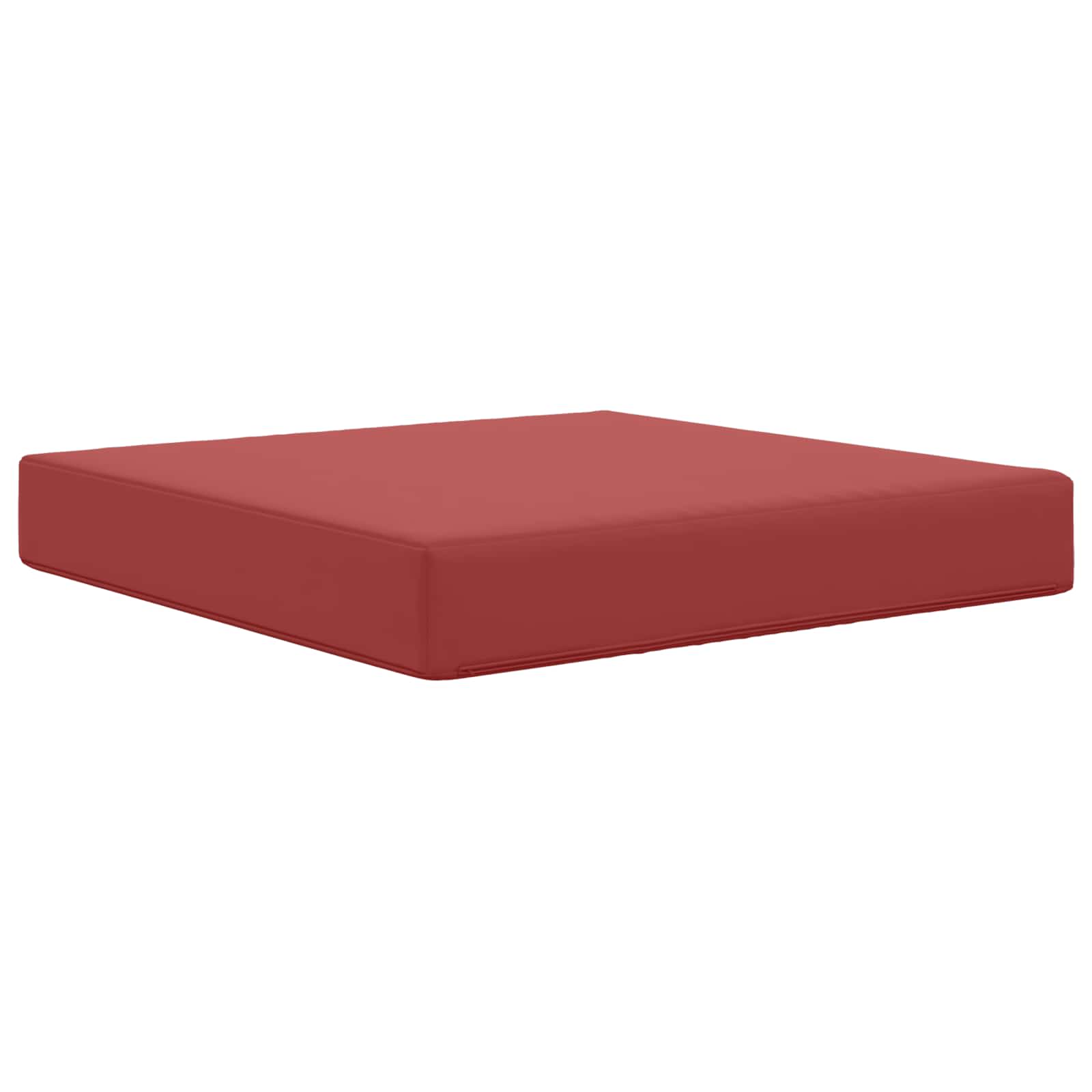 Buiten bankkussen Wijnrood 60 x 60 x 8 cm Polyester