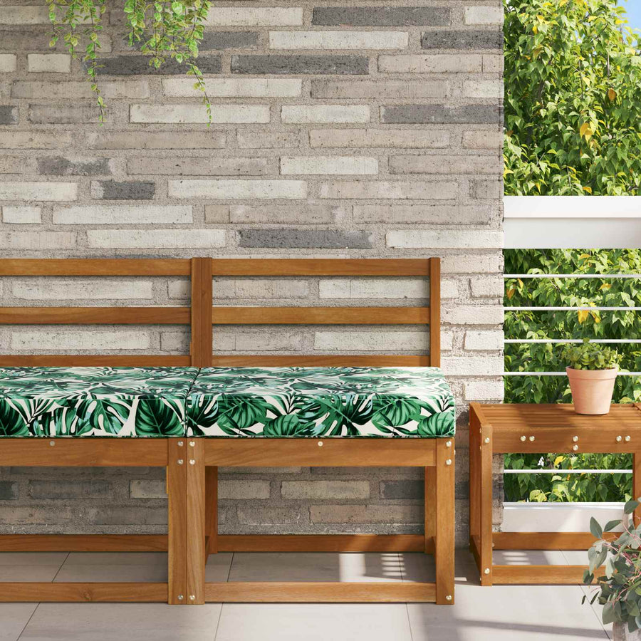 Buiten bankkussen Bladpatroon 60 x 60 x 8 cm Polyester