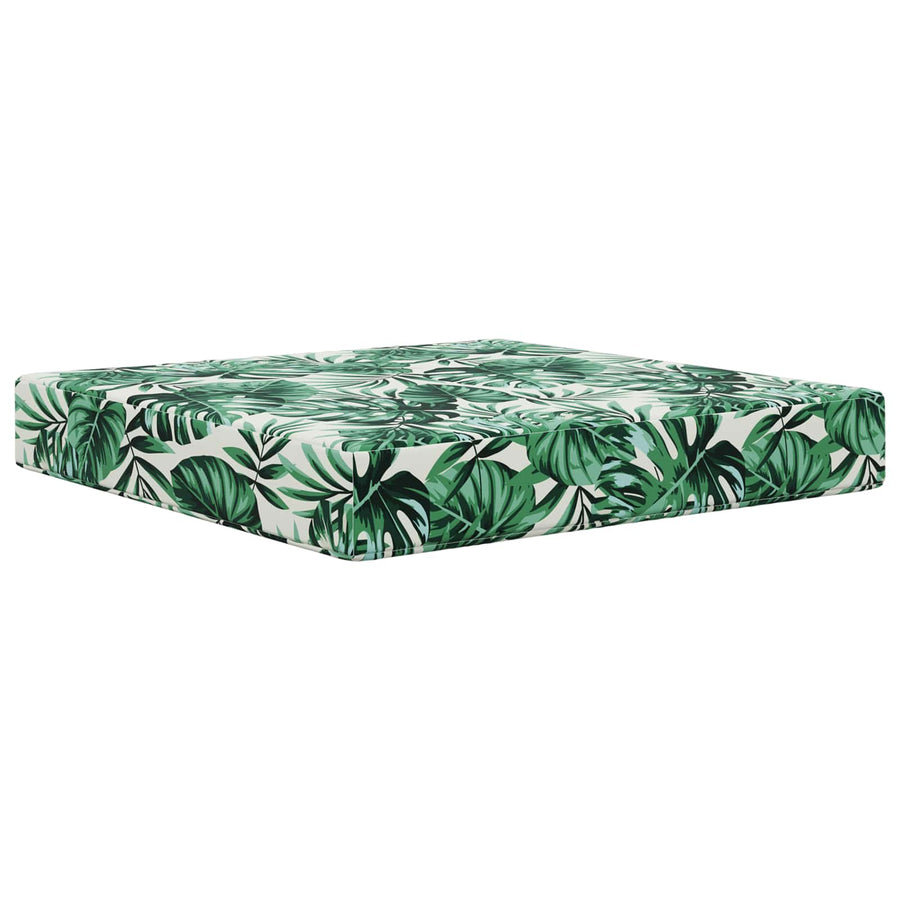 Buiten bankkussen Bladpatroon 60 x 60 x 8 cm Polyester