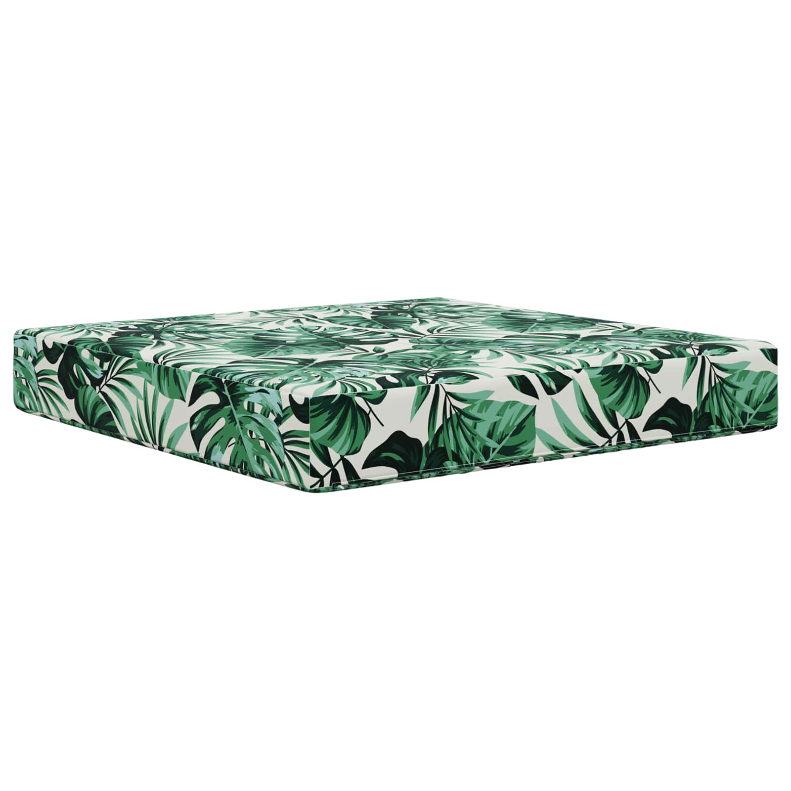 Buiten bankkussen Bladpatroon 60 x 60 x 8 cm Polyester