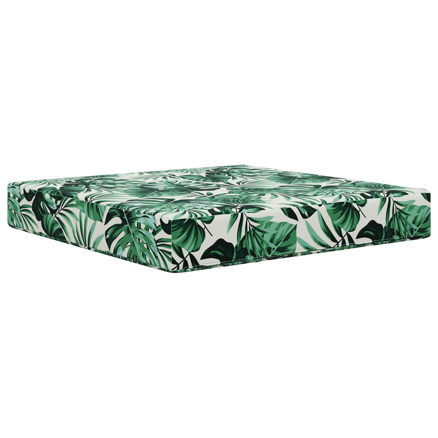 Buiten bankkussen Bladpatroon 60 x 60 x 8 cm Polyester