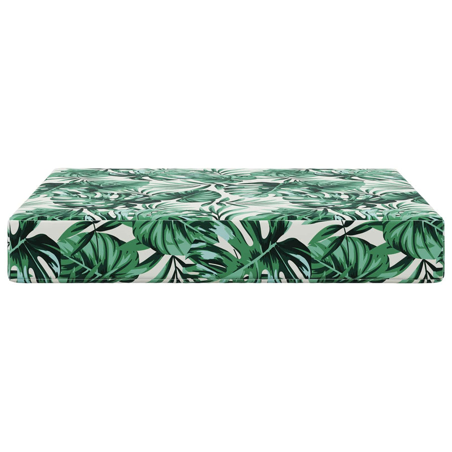 Buiten bankkussen Bladpatroon 60 x 60 x 8 cm Polyester