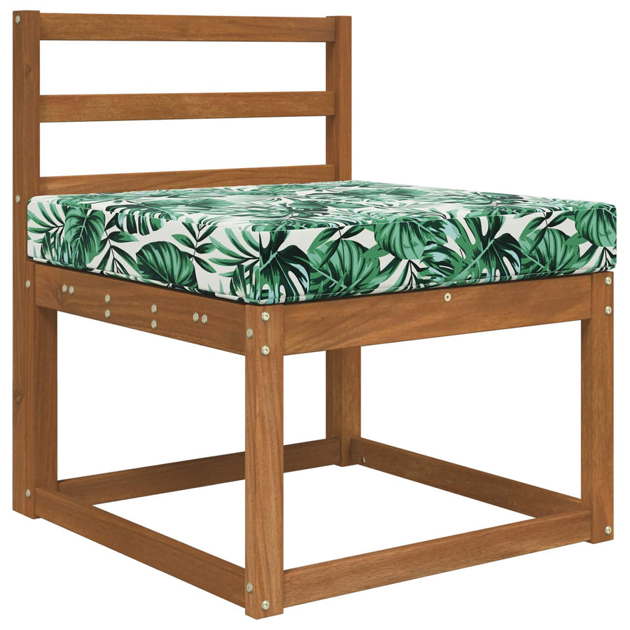 Buiten bankkussen Bladpatroon 60 x 60 x 8 cm Polyester