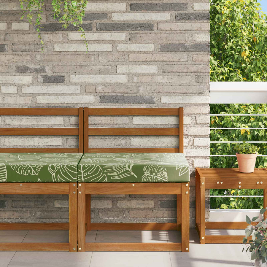 Buiten bankkussen Bladontwerp 60 x 60 x 8 cm Polyester