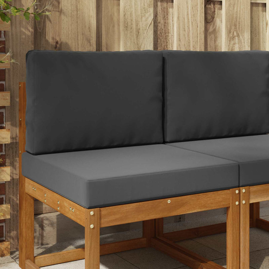 Buiten bankkussen 2 pcs Antraciet Polyester